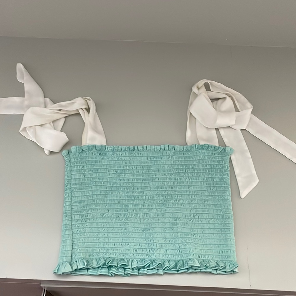 Mint green shop koch top